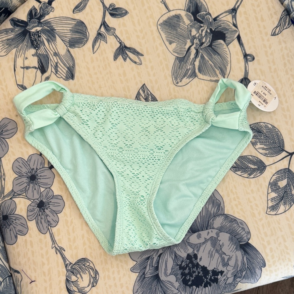 Hot Water Light Mint Lace Bikini Brief